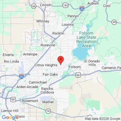 Map to  office in Orangevale, CA
