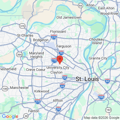 Map to  office in University, MO