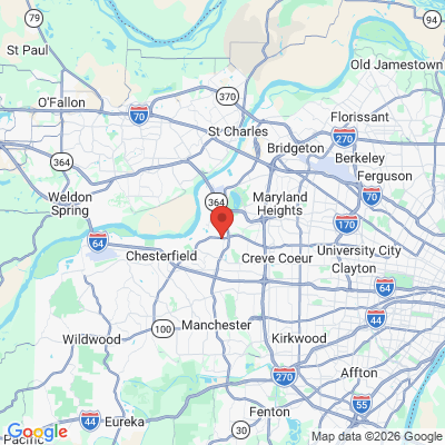 Map to  office in Chesterfield, MO
