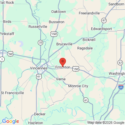 Map to  office in Vincennes, IN
