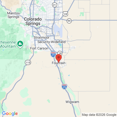 Map to  office in Fountain, CO