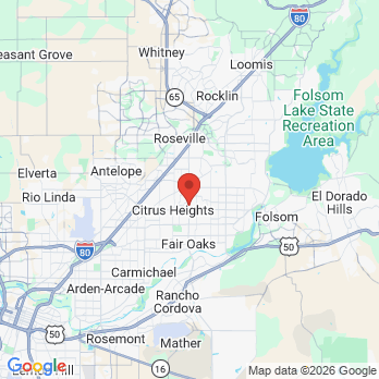 Map to Smile Time Dental office in Citrus Heights, CA