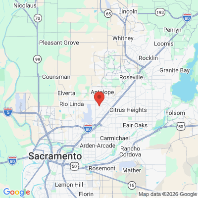 Map to  office in North Highlands, CA