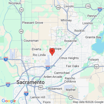 Map to  office in Antelope, CA