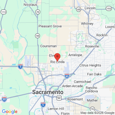 Map to  office in Rio Linda, CA