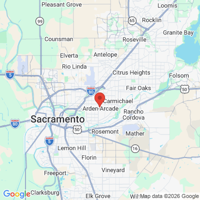 Map to  office in Arden Arcade, CA