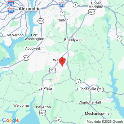 Map to  office in Waldorf, MD