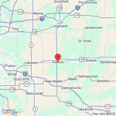 Map to  office in Trenton, IL