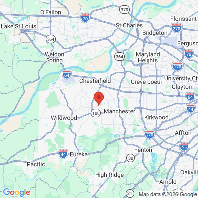 Map to  office in Ballwin, MO