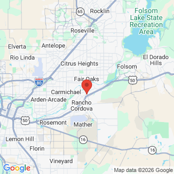 Map to Skyline Dental Care office in Rancho Cordova, CA