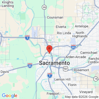 Map to Gateway Oaks Dental: Hoang Truong DDS office in Sacramento, CA
