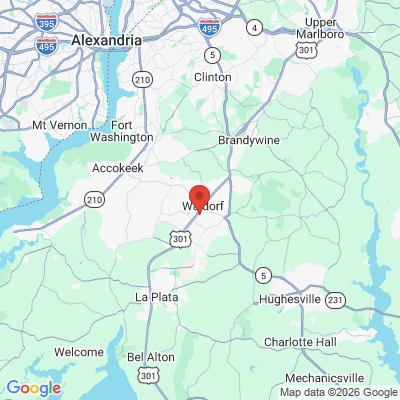 Map to  office in Waldorf, MD