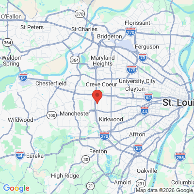 Map to  office in Des Peres, MO