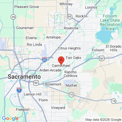 Map to  office in Carmichael, CA