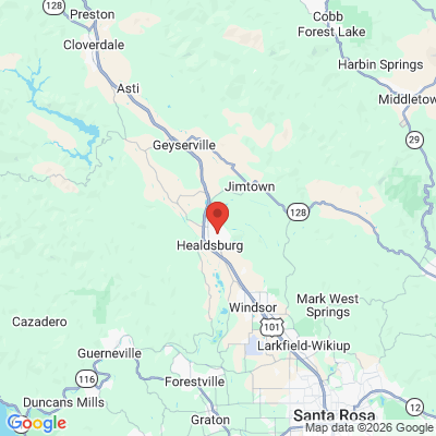 Map to  office in Healdsburg, CA