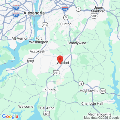Map to  office in Waldorf, MD