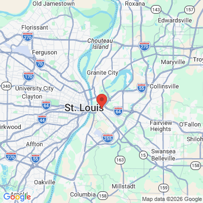 Map to  office in East Saint Louis, IL