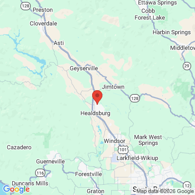 Map to  office in Ukiah / Healdsburg Oral And Facial Surgery