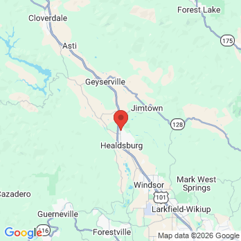 Map to Healdsburg Dental Spa and FASTBRACES® office in Healdsburg, CA