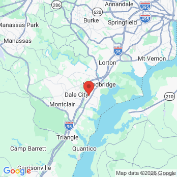 Map to Woodbridge Periodontal and Implant Center  office in Woodbridge, VA