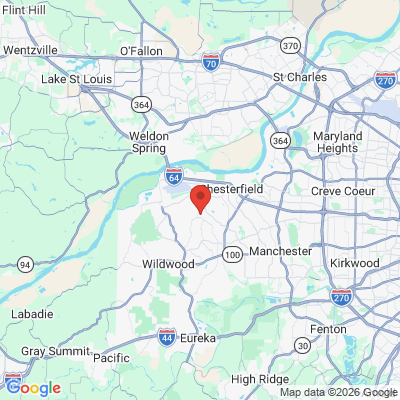 Map to  office in Chesterfield, MO