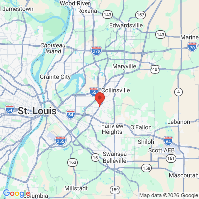 Map to  office in Caseyville, IL