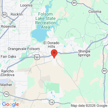 Map to El Dorado Family Dental office in El Dorado Hills, CA