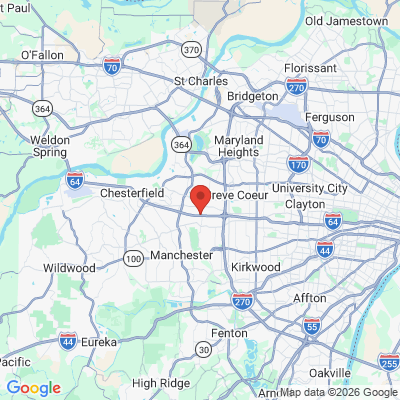 Map to  office in Chesterfield, MO