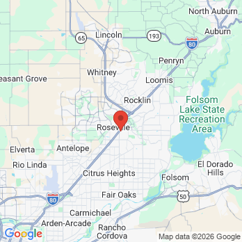 Map to SUAVE DENTAL office in Roseville, CA