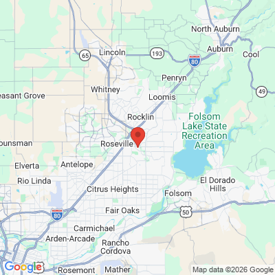 Map to  office in Roseville, CA