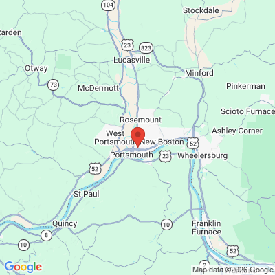 Map to  office in Portsmouth, OH