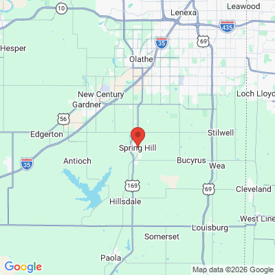 Map to  office in Spring Hill, KS