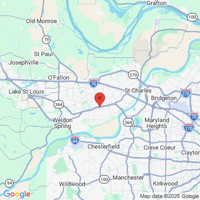 Map to  office in Saint Peters, MO