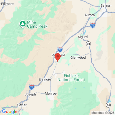 Map to  office in Richfield, UT