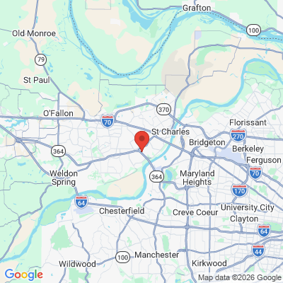 Map to  office in Saint Charles, MO
