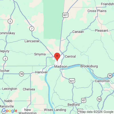 Map to  office in Madison, IN