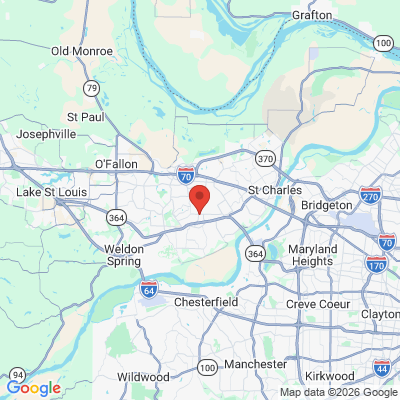 Map to  office in Saint Peters, MO