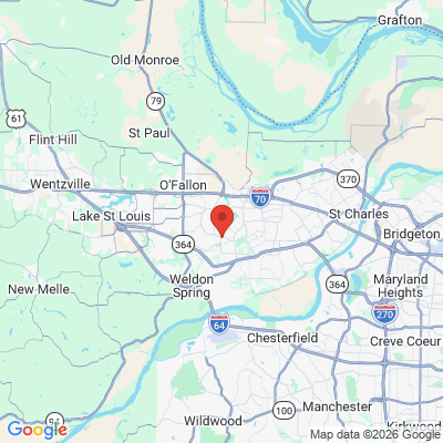 Map to  office in Saint Peters, MO