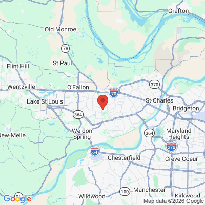 Map to  office in Saint Peters, MO