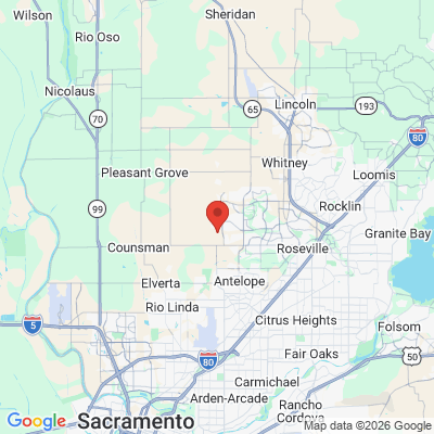 Map to  office in Roseville, CA