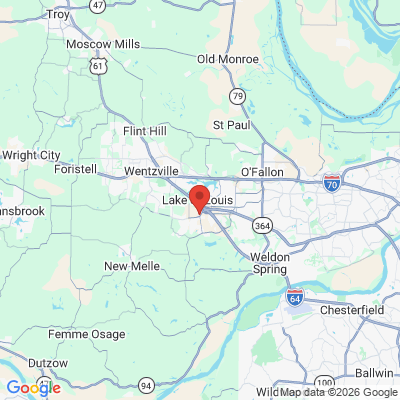 Map to  office in Lake Saint Louis, MO