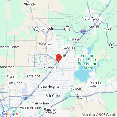Map to  office in Roseville, CA