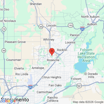 Map to  office in Roseville, CA