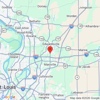 Map to  office in Glen Carbon, IL