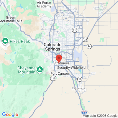 Map to  office in Colorado Springs, CO