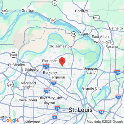 Map to  office in Florissant, MO