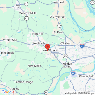 Map to  office in Lake Saint Louis, MO