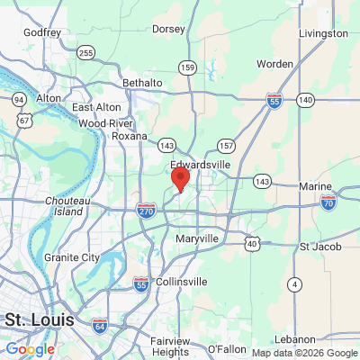 Map to  office in Glen Carbon, IL