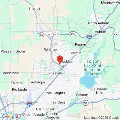 Map to  office in Rocklin, CA