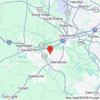 Map to Manassas Modern Dentistry office in Manassas, VA